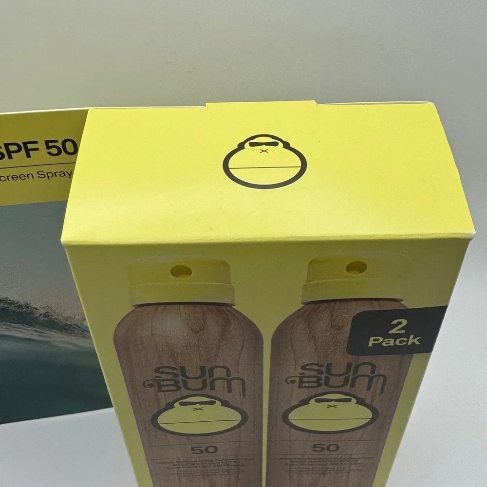 Sun Bum Original SPF 50 Moisturizing Sunscreen Spray 2 Pack 5oz Cans Exp 12/2027